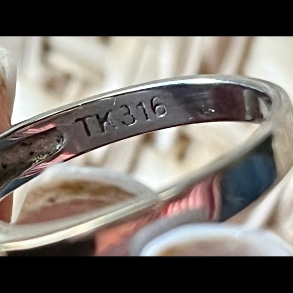 SOLD! BLACK DIAMOND 3.5CT w/ Clear CZs Silver Ring - Picture 8 of 8